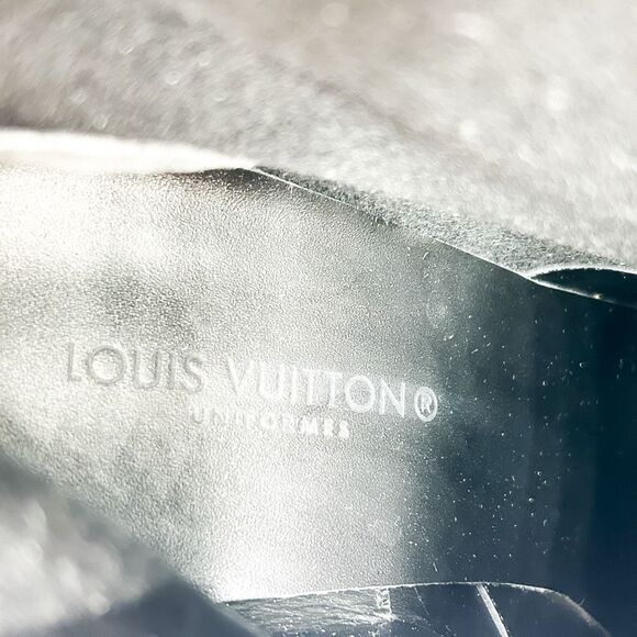 Louis Vuitton Monogram Fleur Black Leather Ankle Boot Size 40.5, 10.5 - Picture 12 of 14